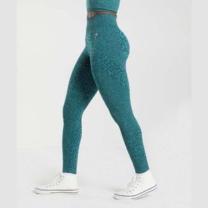 Gymshark Adapt Animal Seamless Leggings; Reef|Winter Teal NWT